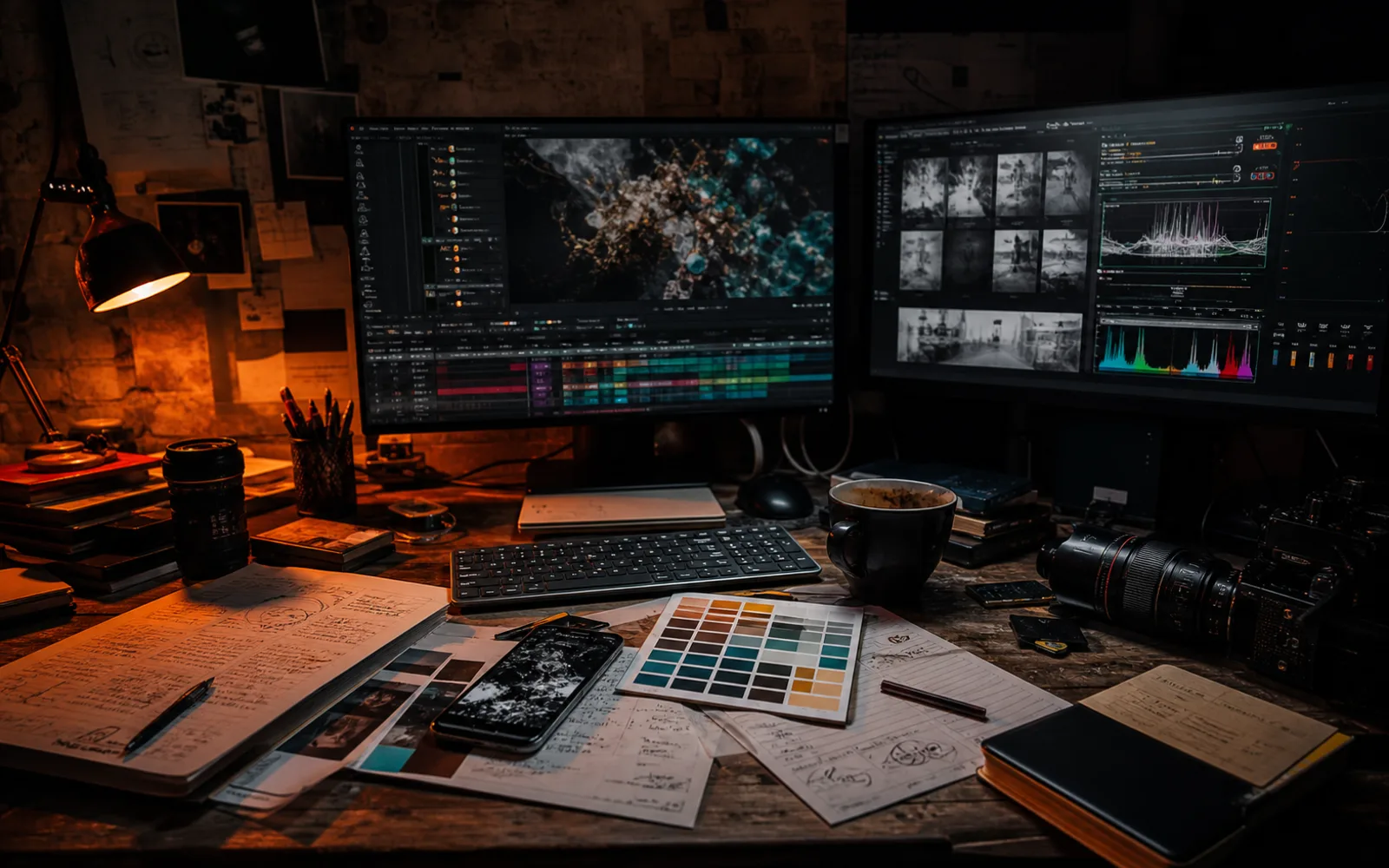 The KBR Global studio at work
