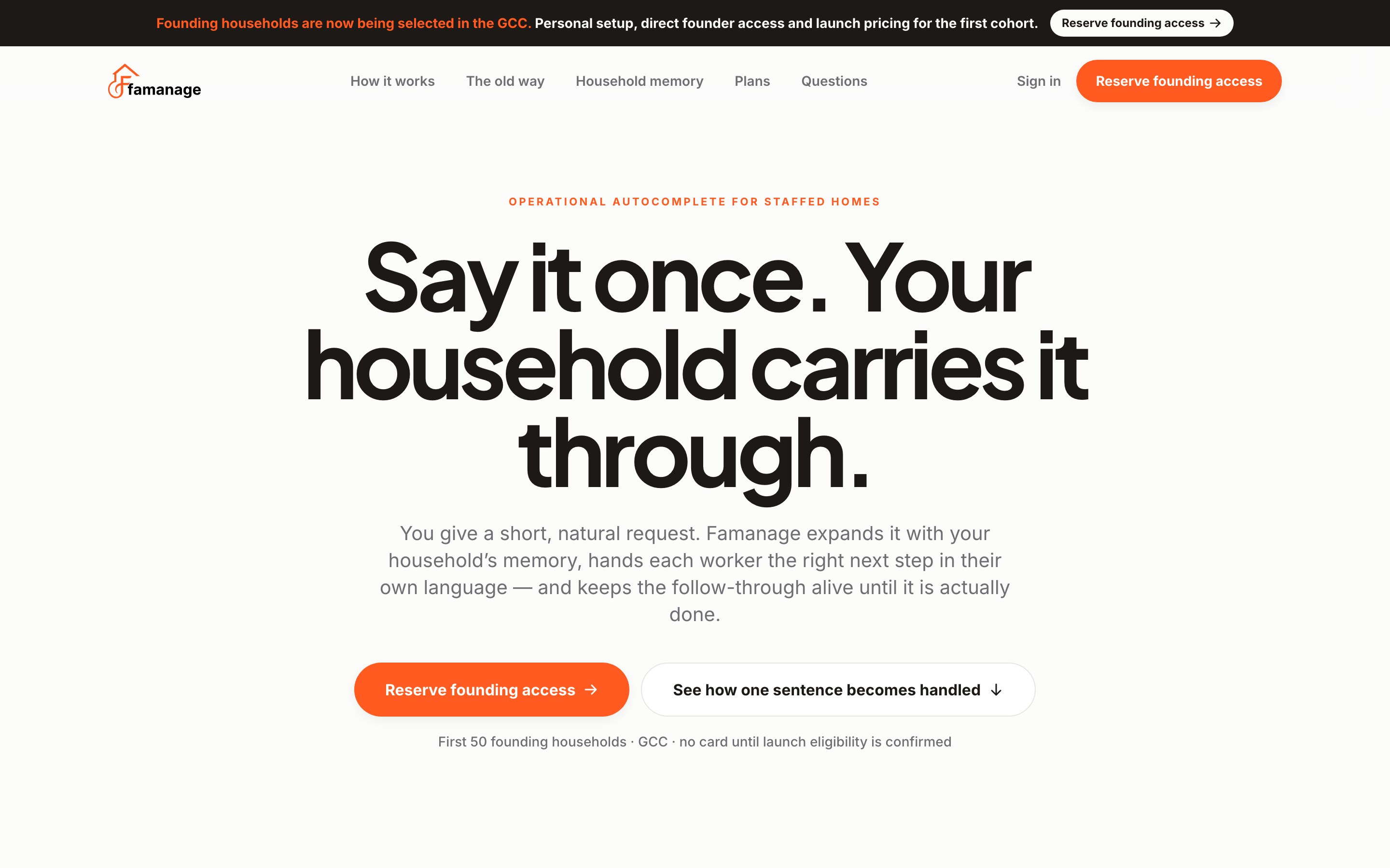 Famanage website designed and built by KBR Global